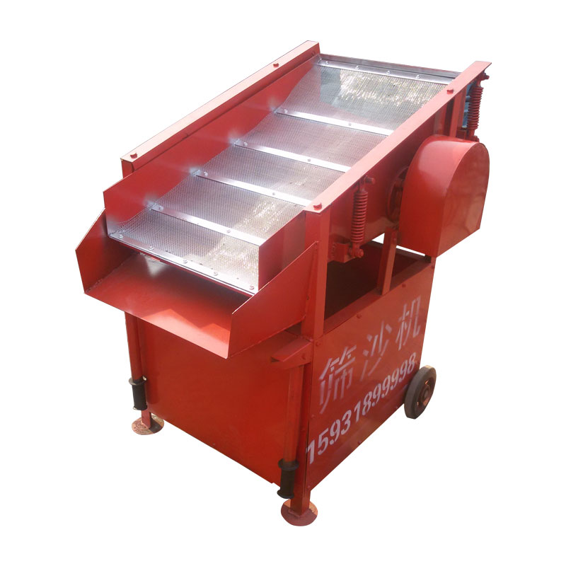 騰博小型振動(dòng)篩沙機建筑工地用震動(dòng)篩沙機